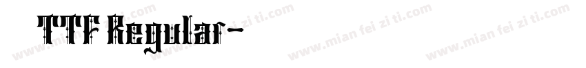 源雲明朝 TTF Regular字体转换